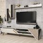 Hanah Home Beril - Mueble de TV Crema